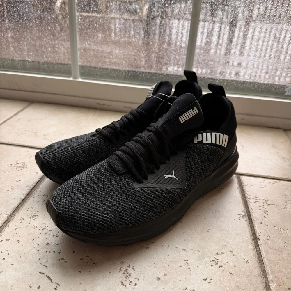 Puma Enzo‎ Beta Woven Mens Running Shoes Black 195125-04 Size 12